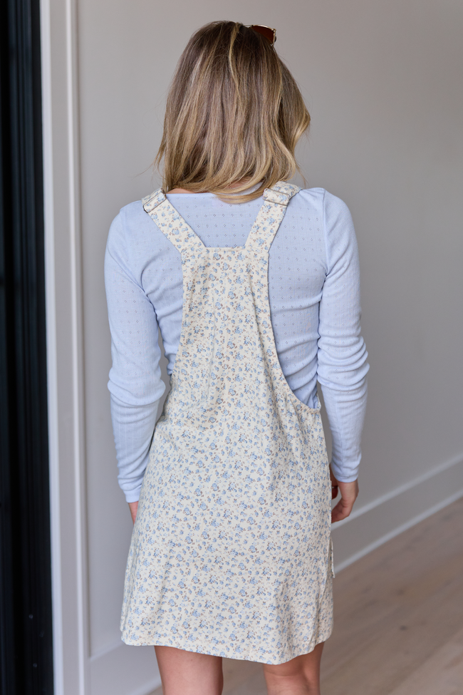 Chase Blue Floral Overall Dress FINAL SALE