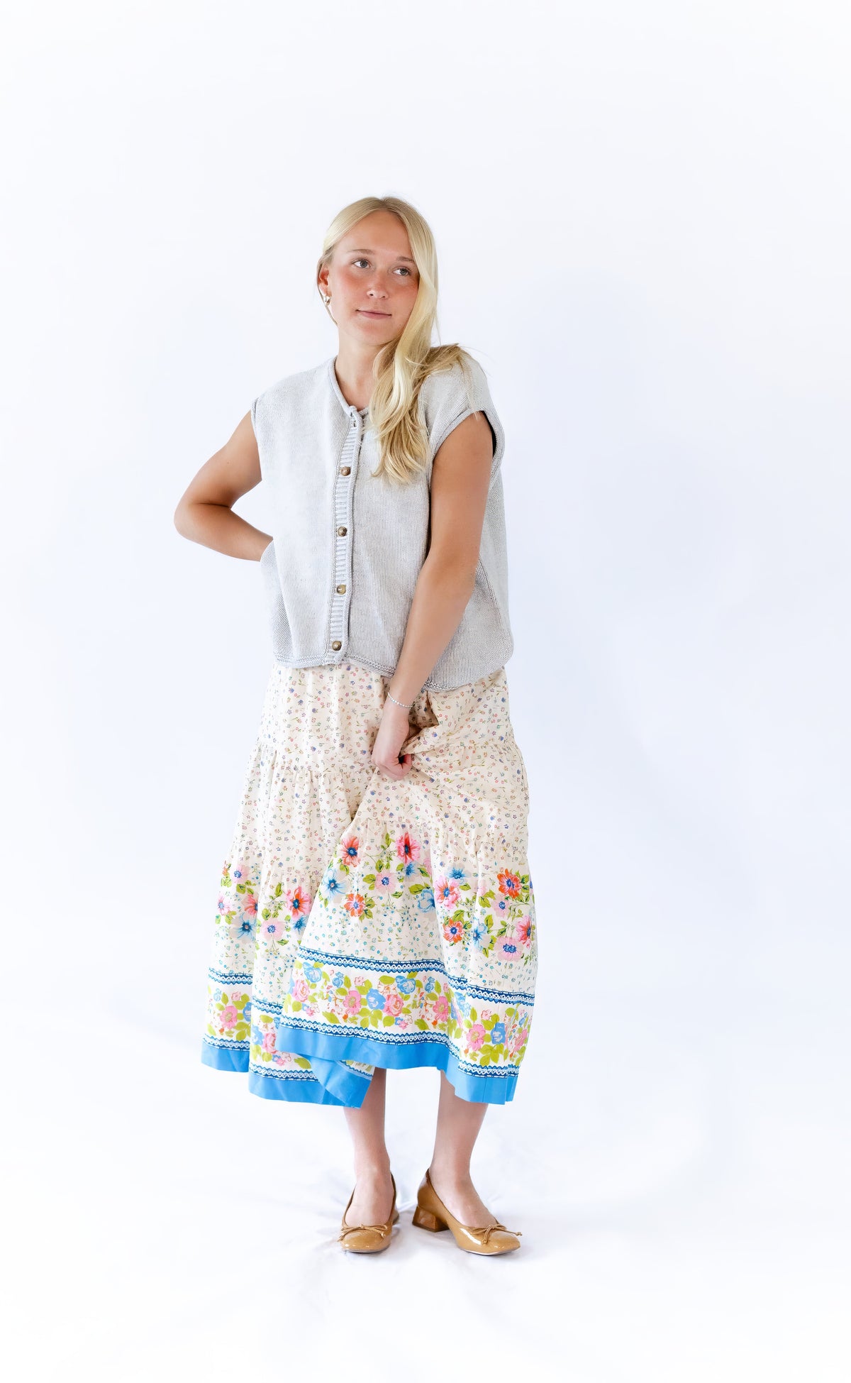 Mila Floral Midi Skirt ⭐︎ Restocked