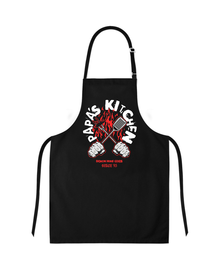 Broken Home Goods Kitchen Apron (Black)