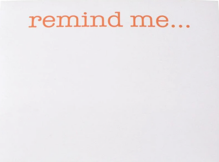 Remind Me Large Notepad