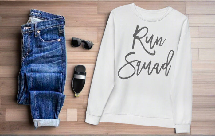 Run Squad - White Sweatshirt