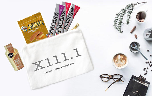 13.1 Conquered Half Marathon Fuel Bag | Canvas PR Kit Pouch | Half Marathon Gift | Running Nutrition Organizer