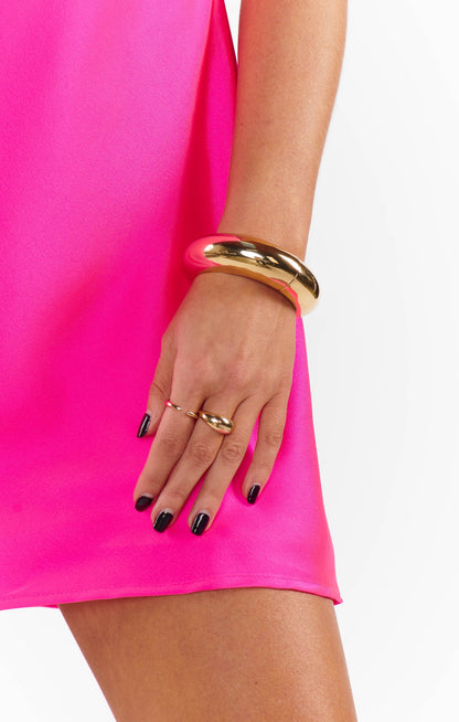 Celina Large Bangle ~ Gold