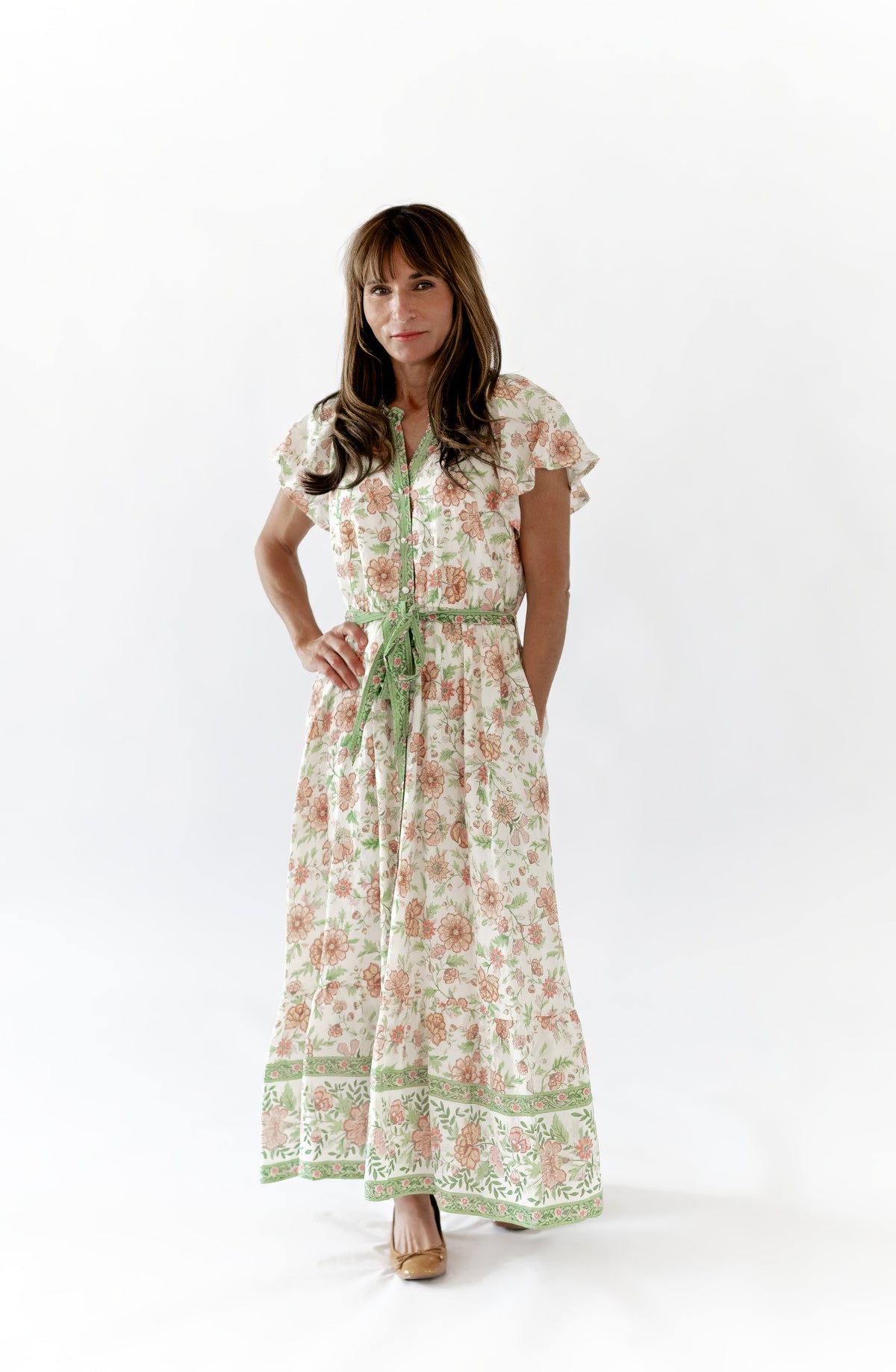 Alyssa Mixed Print Midi Dress ⭐︎ Restocked