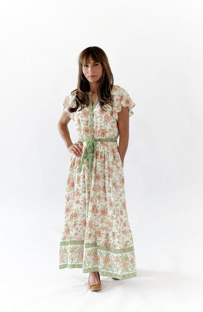 Alyssa Mixed Print Midi Dress ⭐︎ Restocked