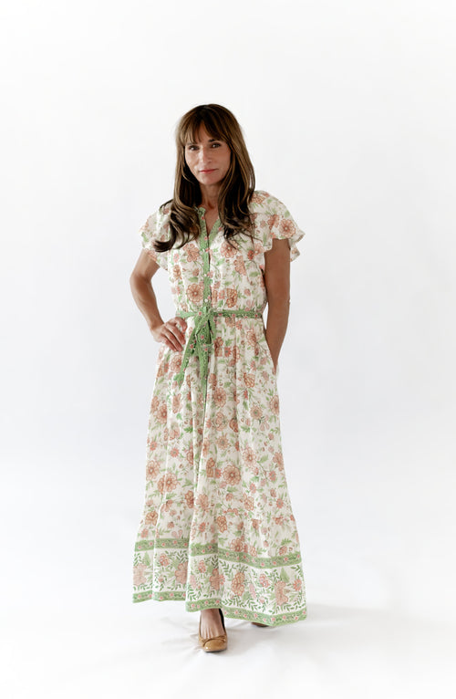 Alyssa Mixed Print Midi Dress ⭐︎ Restocked