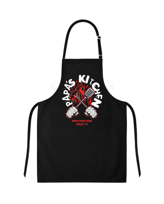 Broken Home Goods Kitchen Apron (Black)