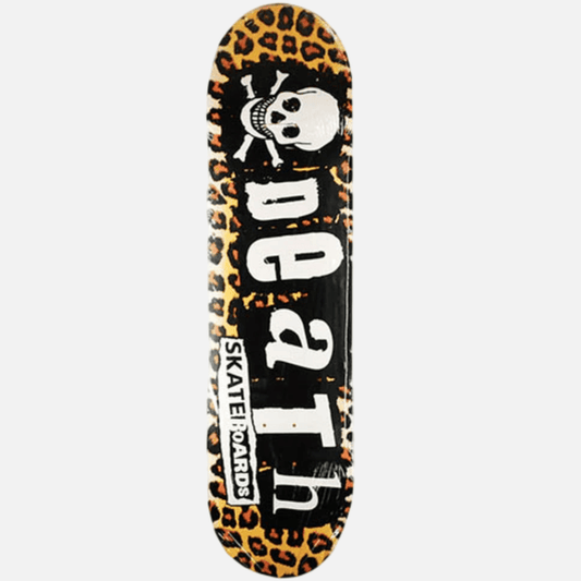 Death Skateboards Leopard Punk Skateboard Deck 8.375"
