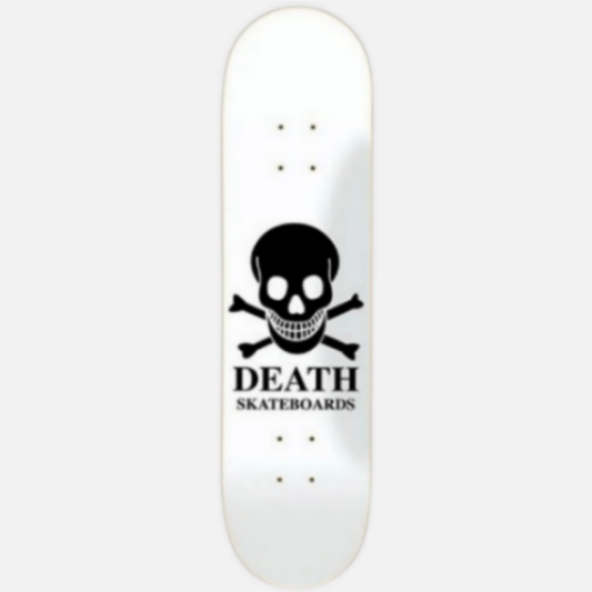 Death White OG Skull Skateboard Deck 8.625"