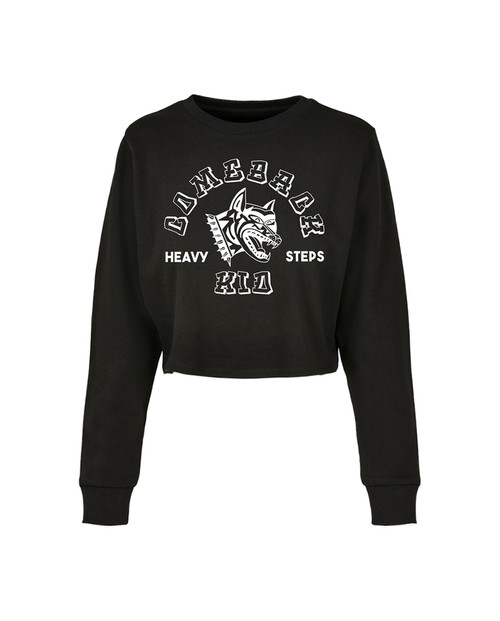Dog Crop Top Crewneck Sweatshirt