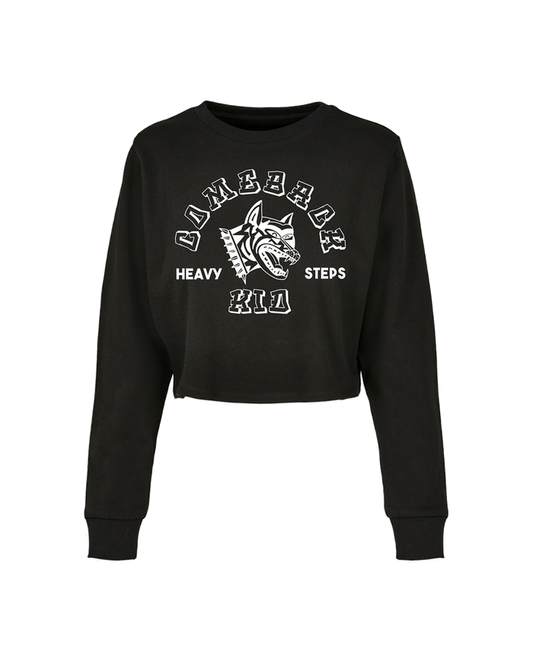 Dog Crop Top Crewneck Sweatshirt
