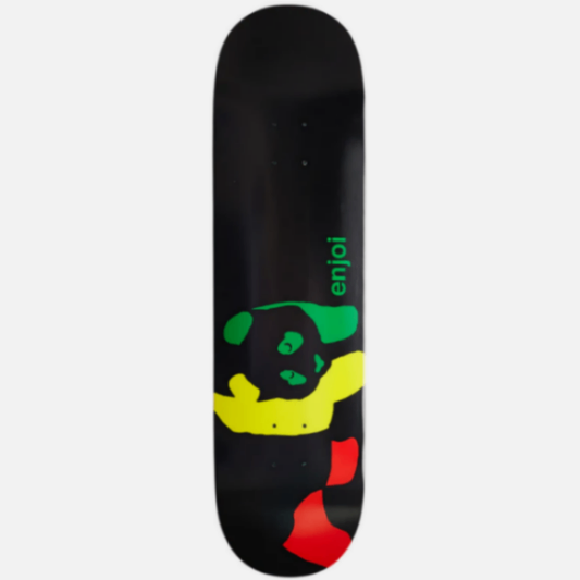 Enjoi Rasta Panda Skateboard Deck 8.5"