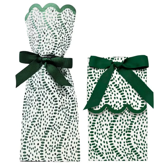 Green Dots Wine and Gift Bag Set