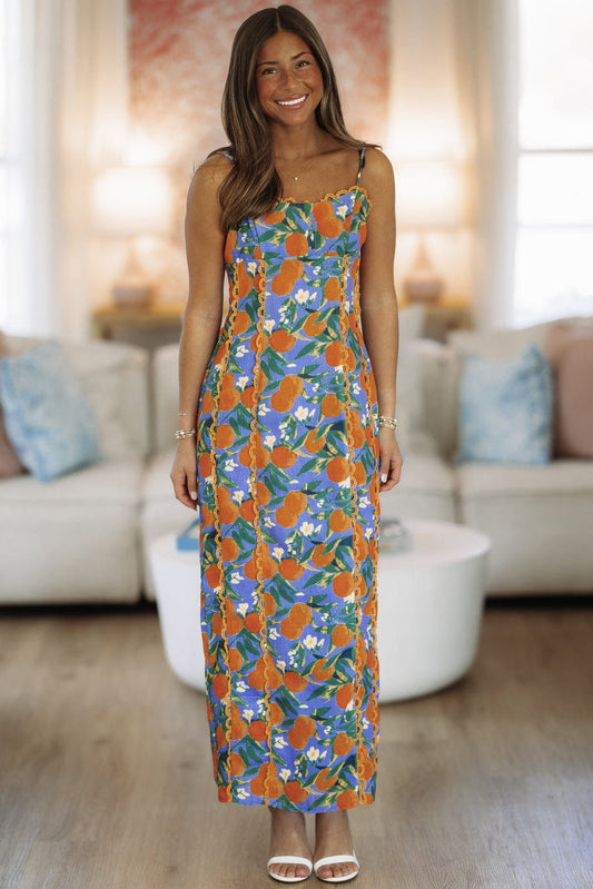 Amalfi Grove Maxi Dress - Orange