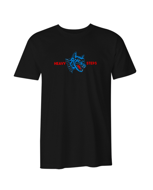 Heavy Steps Dog T-Shirt (Black)