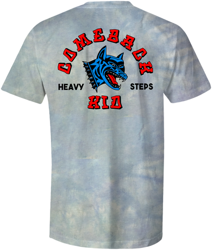 Heavy Steps Tie-Dye T-Shirt (Blue)