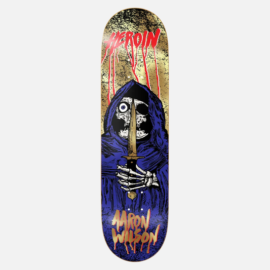 Heroin Aaron Wilson KO2 Skull Priest Deck 8.5"