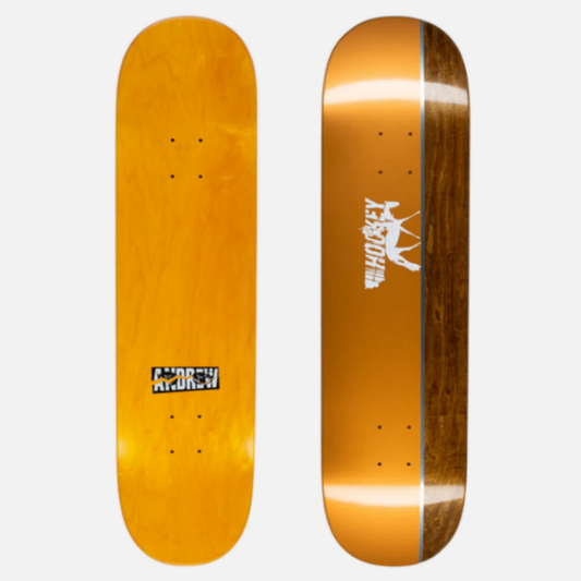 Hockey 8.25" Andrew Allen Pinto Skateboard Deck Orange / Brown