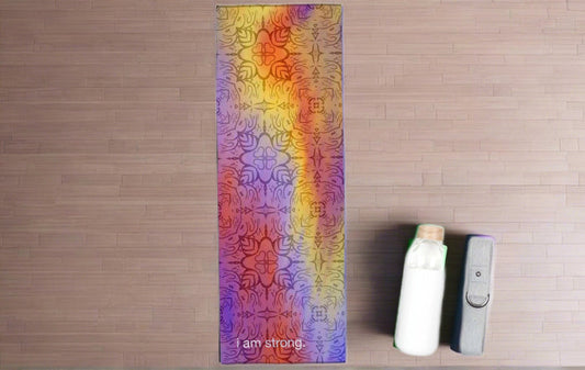 i am strong. Yoga Mat Towel - Nonslip Yoga Towel