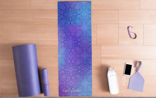i am worthy. Yoga Mat Towel - Nonslip Yoga Towel