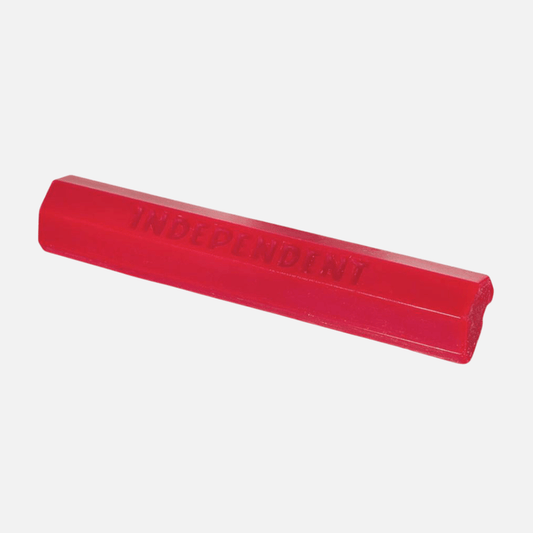 Red rectangular object with 'INDEPENDENT' branding on a white background