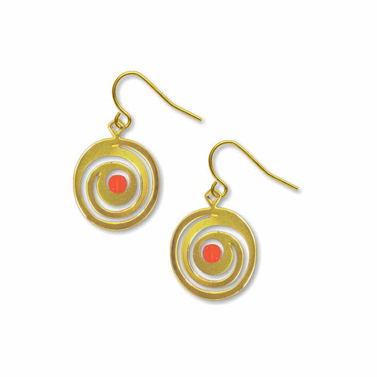 Klimt The Kiss Spirals Earrings - The New York Public Library Shop