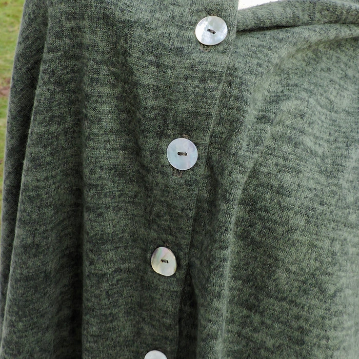 Knit Button Shawl