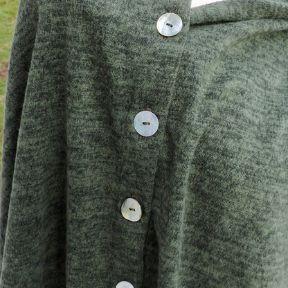 Knit Button Shawl