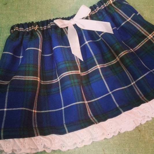 Lace Trimmed Skirt-Clan and speciality tartans