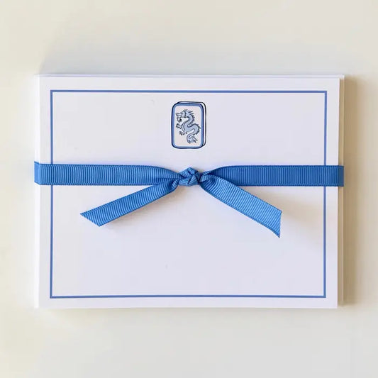 Mahjong Dragon Tile Flat Notecards
