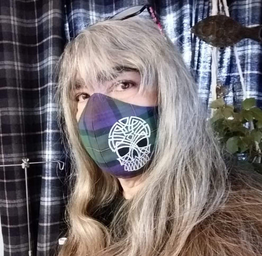 Mask~Embroidered Clan & Speciality Tartan