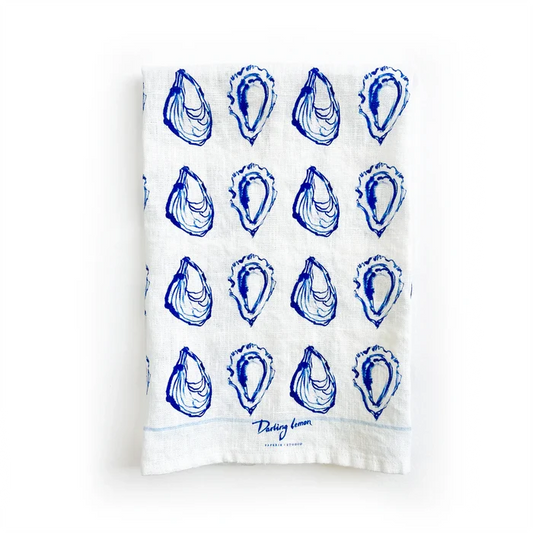 Oysters Linen Kitchen Towel