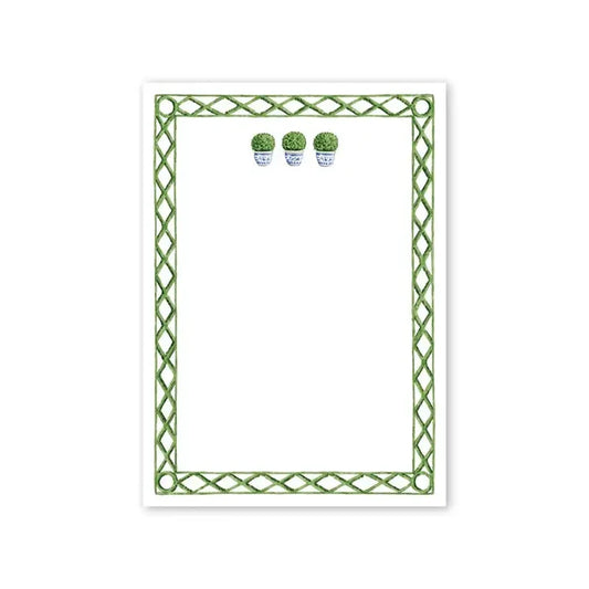 Poolside Topiary Notepad