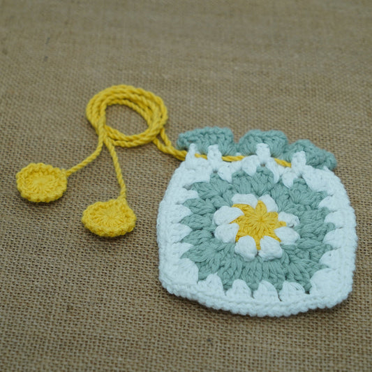 Potli Bag | Handmade Crochet Festival Decoration | Artisan Made In India | Eco-Friendly| 100% Cotton |