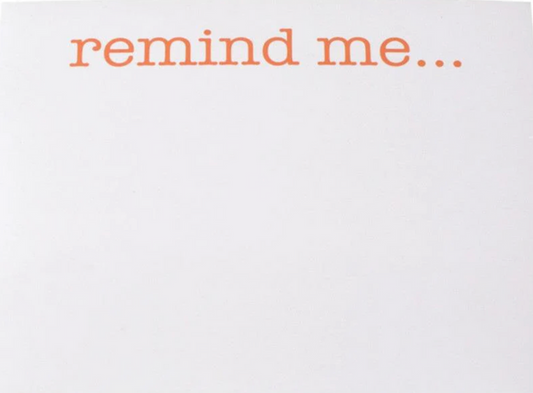 Remind Me Large Notepad