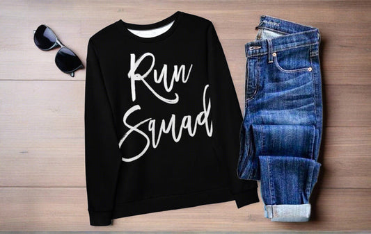 Run Squad - Black Running Sweatshirt