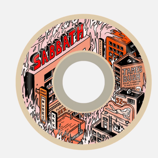 Sabbath Wheels Sin City James Bush Pro Skateboard Wheels 52mm 99a