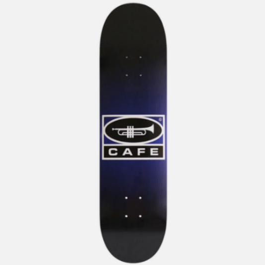 Skateboard Cafe Trumpet Logo Deck - Navy/Black Fade 8.125"