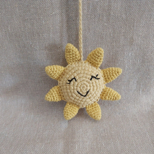 Sun  Stuffed Plush Toy | Toys For Kids | Handmade Infant Soothe Toys | Artisan Made In India | Amigurumi Toys | 100% Cotton | Crochet Cuddle Toys |  Christmas decor