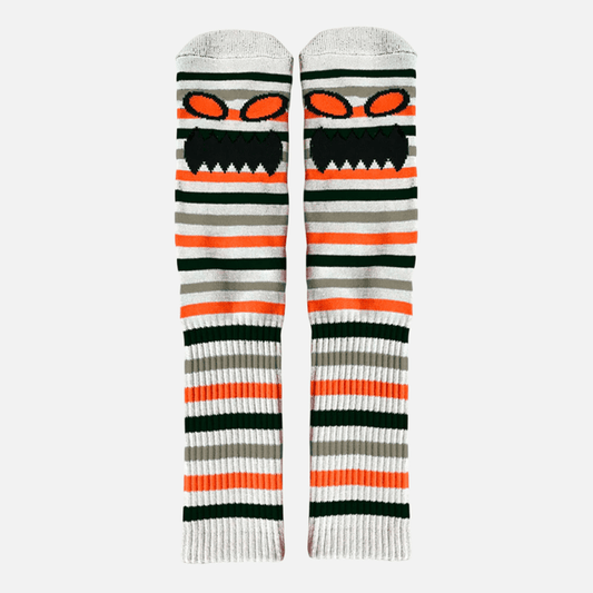 Toy Machine Monster Face Mini Stripes Grey / Orange