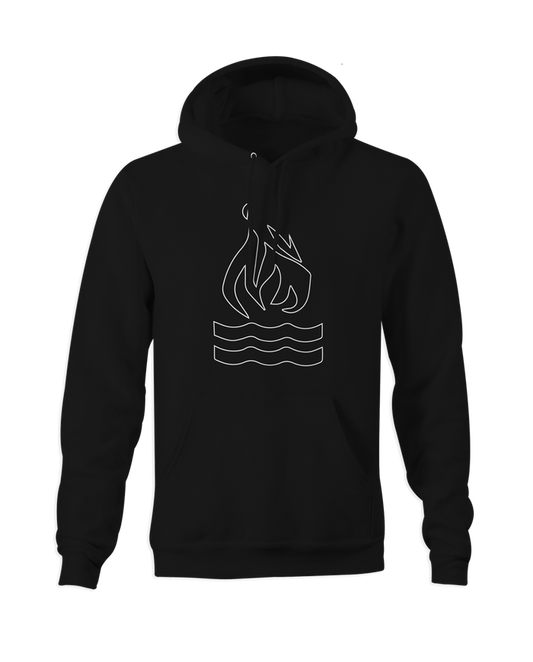 Traditional Outline Pullover Hoodie