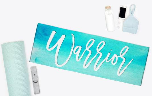 Warrior Yoga Mat Towel - Nonslip Yoga Towel